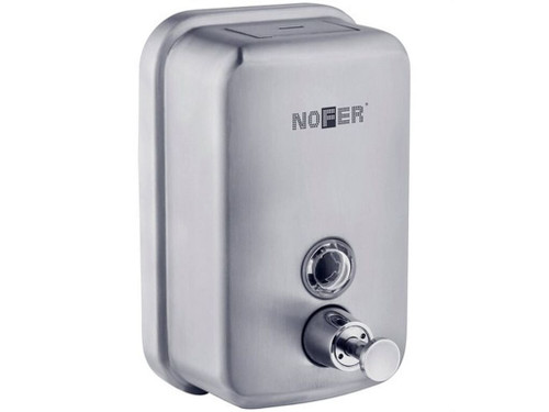 Dosificador de jabón vertical 600ml INOX satinado - Nofer