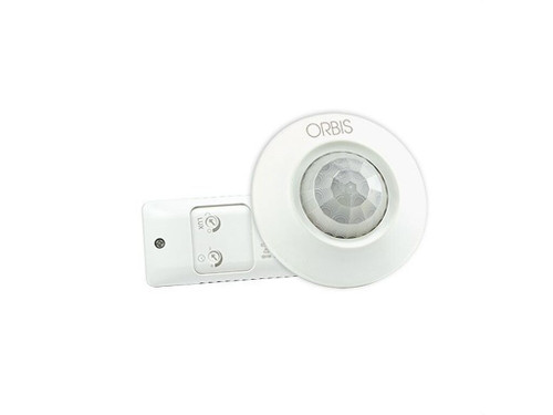 Detector movimiento DICROMAT MINI empotrable en techo 360° 55mm 1 circuito 5-3000 Lux temporización: 6 s-12 min IP20 - Nofer - Orbis
