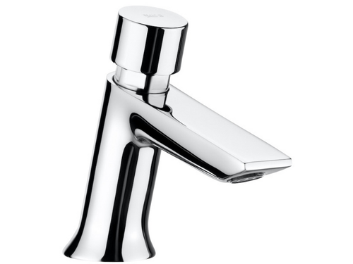 Grifo temporizado de lavabo con pulsador de 11,6 cm con acabado cromado Instant Eco - Roca