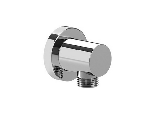 Toma de agua cromada de 1/2" para flexible de ducha - Roca