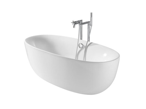 Bañera acrílica VIRGINIA One-Piece 1700x800 con desagüe automático y sifón - Roca