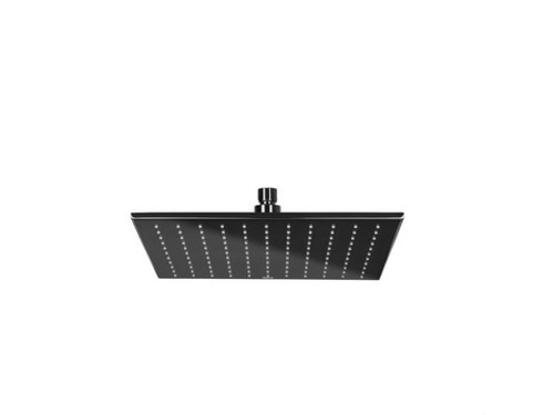 Rociador cuadrado 300x300 Everlux negro titanio - Roca