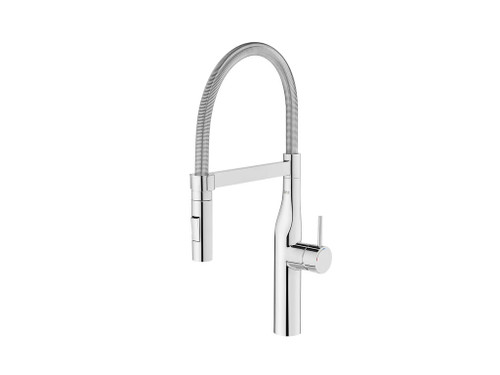 Mezclador Cocina Glera Pro con Caño Curvo Profesional 2 Funciones Acople Magnético Cromado - Roca