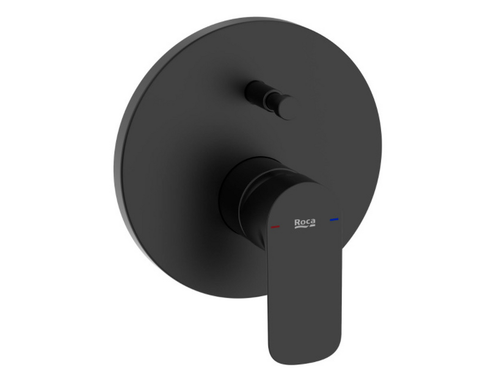 Mezclador Cala Empotrado Baño-Ducha 2V negro mate - Roca