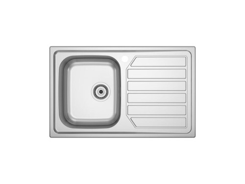 Fregadero Glasgow 80 Ed con 1 Cubeta + 1 Escurridor Derecha 800X500X170mm - Roca