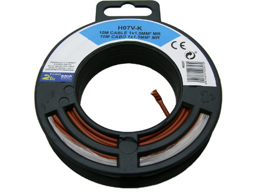 Carrete 10 Mts Unipolar Flexible 1X1,5 Marron - Rubilec