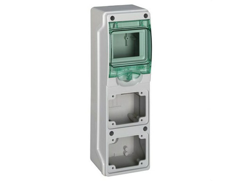 Minicofret Kaedra para Tomas Industriales 98X310mm con 4 Módulos - Schneider Electric