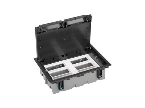 Caja suelo SIMON 500 CIMA con 6 módulos 70mm grafito - Simon
