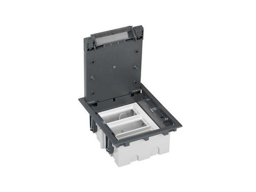 Caja suelo SIMON 500 CIMA con 3 módulos 90mm gris - Simon