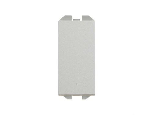 Interruptor pulsante SIMON 270 10AX con módulo estrecho aluminio - Simon