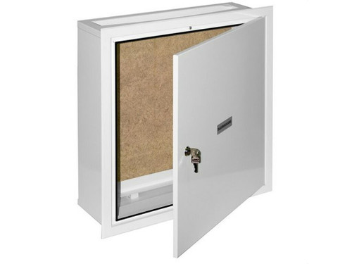Registro secundario para ICT empotrar 450x450x150mm con cerradura Blanco - Solera
