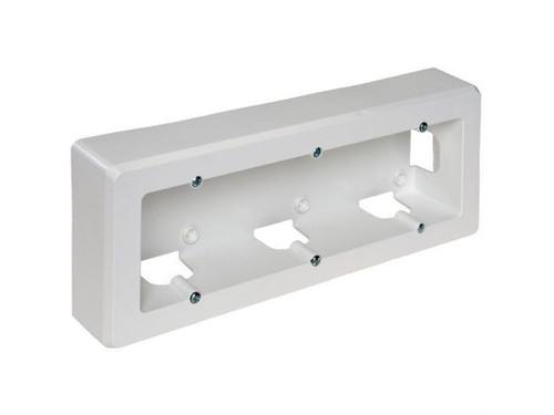 Zócalo superficie con 3 elementos 253x96x43mm blanco - Solera