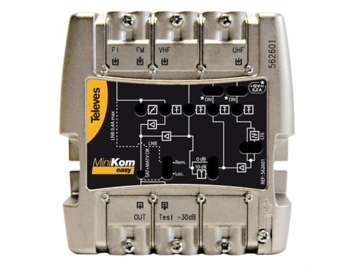 Amplificador Minikom Matv+FI 4e/1s Easyf - Televes