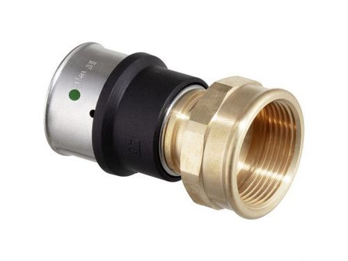 Pieza de transición 40 Rp.1.1/4" modelo 6712 rosca RP Viega Smartpress con SC-Contur bronce