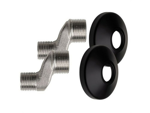 Juego excentricas Especiales Acabado negro mate - Duchaflex