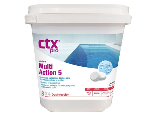 Tratamiento CTX-393 MultiAction 5 tabletas 250g envase 5 Kg - Astralpool