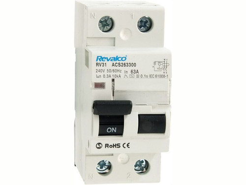 Diferencial 2P 40A 300mA A Superinmunizado 10KA  Serie RV31 - Revalco
