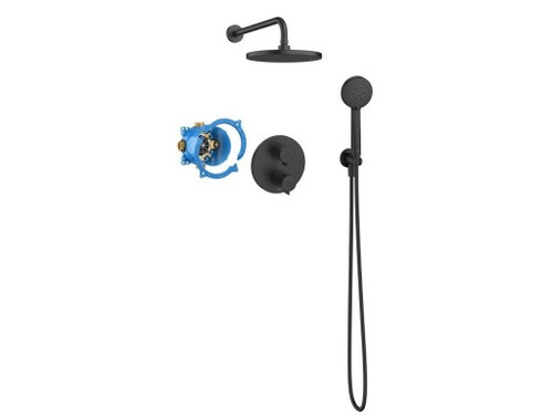 Pack Termostatico Empotrado Rocabox T-500 negro mate