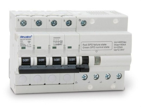 Iga 4P 20A C 10Ka Prot Sobret Permanente + Transitoria Trifasico - Revalco