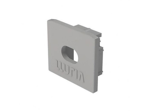 Tapa Final PVC St4 con Taladro blanca - Lluria