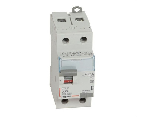 Interruptor Diferencial DX³ - 2P - 230V - 63A - Tipo AC - 30mA - 2 módulos - Legrand