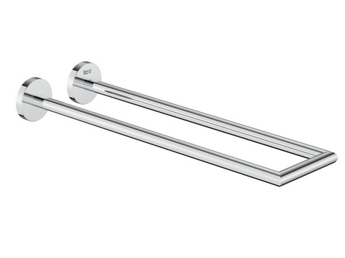 Toallero doble HOTELS ROUND 40 cm cromo - Roca