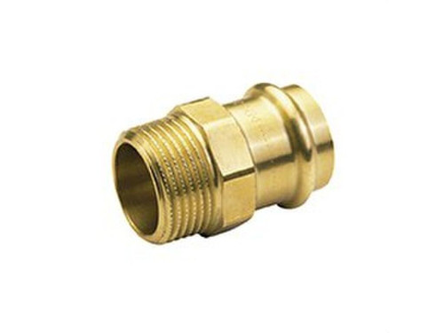 Manguito con rosca macho P4243G Press cobre - Conex/Banninger