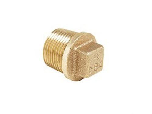 Tapón macho con tope rosca cónica bronce - Conex/Banninger