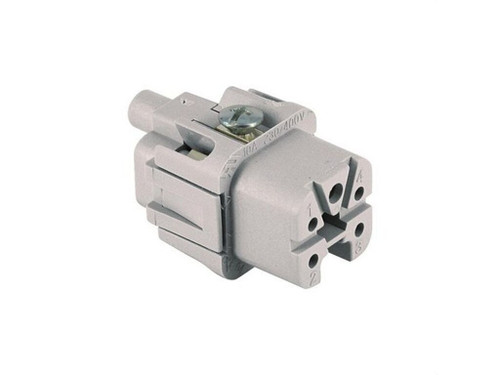 Clavija conector ILME 4P 10A gris - Gaestopas