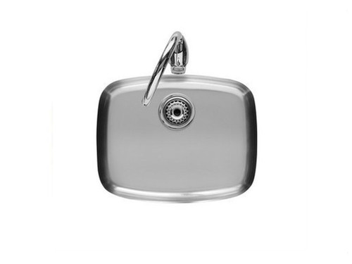 FREGADERO ENCIMERA CON VALVULA 3.1/2" CUADRA-0 - Roca