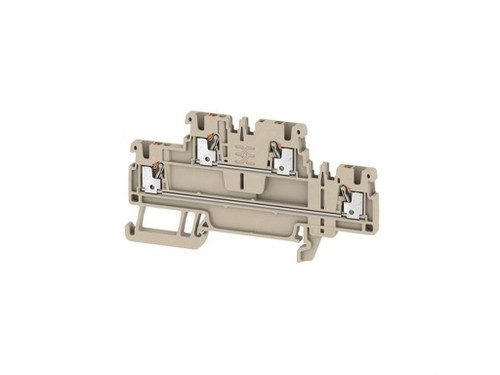 Borne de doble piso A2T 1.5 beige oscuro - Weidmuller