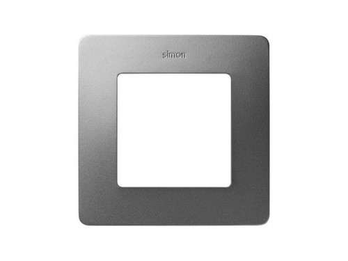Marco 1 elemento aluminio frío base negro Simon 82 Detail - Simon