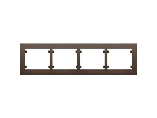 Marco 4 elementos horizontal Iris Plus Chocolate - BJC