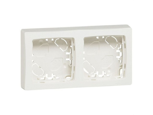 Placa superficie 2 elementos OTEO blanco - Legrand