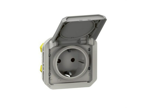 Base De Corriente Plexo Modular Ip55 - 2P+T - Embornamiento Con Tornillos - Gris - Legrand - Legrand