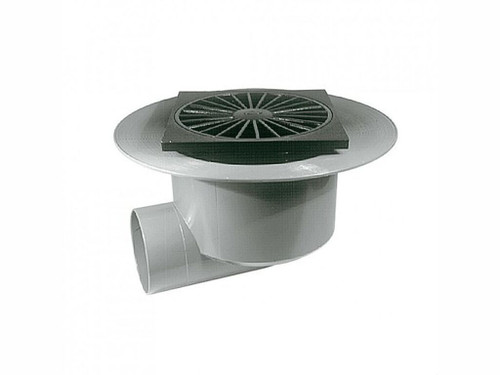 Caldereta sifónica extensible S133 horizontal rejilla diámetro 90 polipropileno - Aliaxis