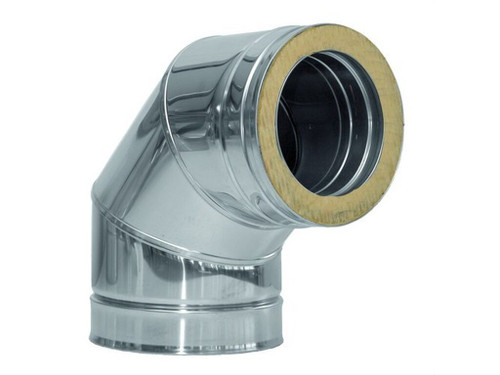 Codo 90º EI30J 304/304 diámetro 350 - Dinak