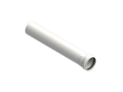 Tubo chimenea M-H diámetro 110 2000mm polipropileno blanco - Fig