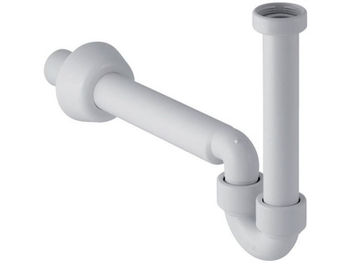 Sifón lavabo bidé suspendido curvado 32cm 1.1/4'' blanco - Geberit
