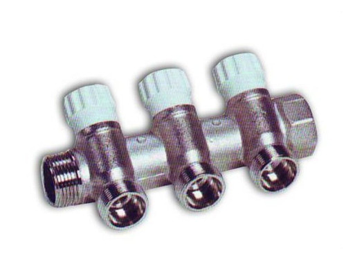 Colector Ac60 3/4X24X19 3 Derivaciones Blanco - Potermic