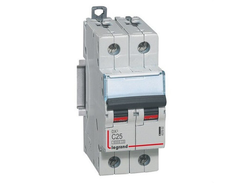 Interruptor magnetotérmico DX³- 2P - 230/400V - 25A - curva C -  6/10kA - Legrand