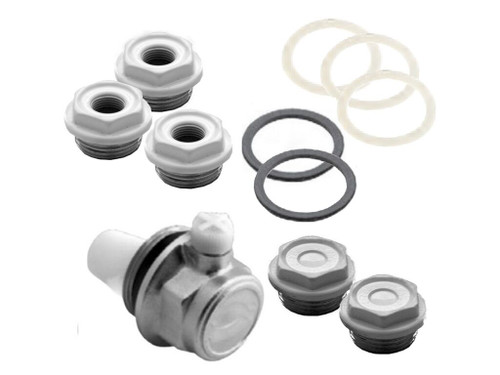 Conjunto accesorios radiador aluminio ARA blanco 1/2" - Baxi