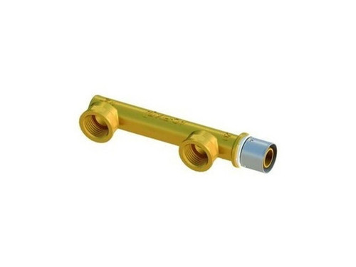 Distribuidor Cocina 20mm latón Sist. Press Duo para Tuberias PEX Y Multicapa - AC-FIX