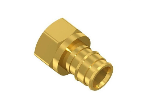 Racor fijo H latón Sist. anillo plástico para tubos PEX-a- AC-FIX