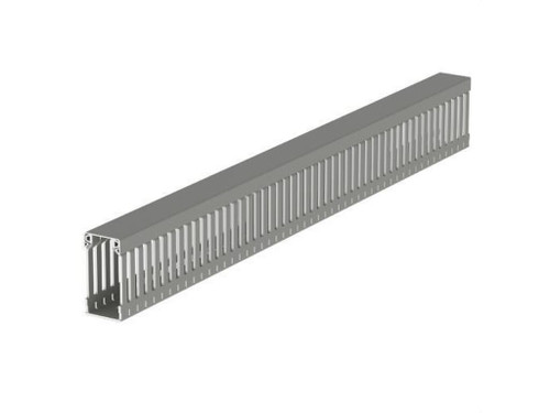 Canal ranurada para cableado (H 60) U23X Gris largo 2m Serie 77 - Unex
