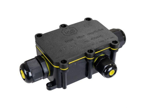 Caja conexión luminarias con 3 prensaestopas IP68 24A 450V AC terminal 3P sección 4mm² - Solera
