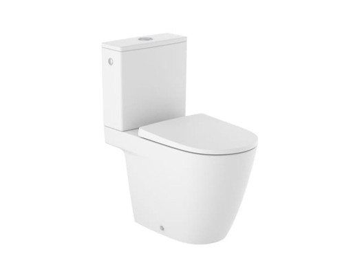 Taza para tanque Bajo Rimless Ona salida evacuación Dual 420 sin asiento blanco mate - Roca