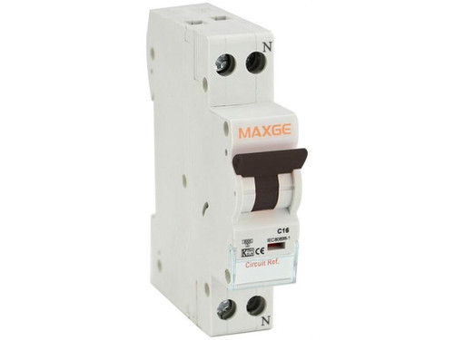 Interruptor Dpn Alpha+ Industrial. 1+N P, 16A, Curva C. 6Ka - Maxge