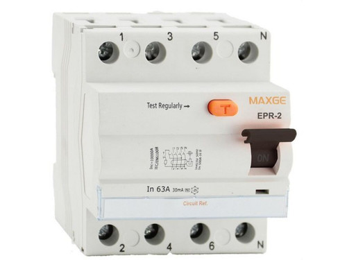 Diferencial Alpha+ Industrial Y Terciario. 4 P, 25A, 30Ma. Clase A Superinmunizado. 10Ka - Maxge