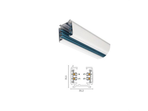 Conector Rail Interior 2 Sec - Ecolux